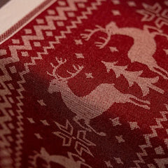 Festive Christmas Elk Table Runner