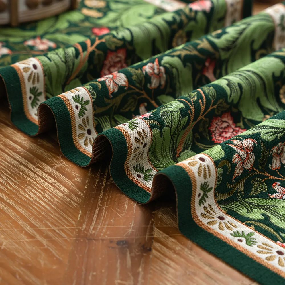 Flora Vine Embroidered Table Runner