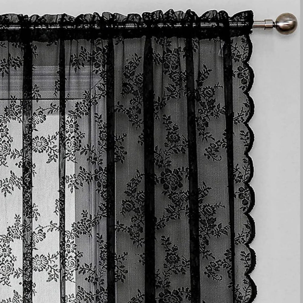 Floral Grace Sheer Curtains