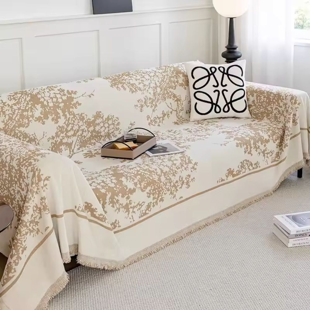 Chenille Flowerfield Sofa Cover