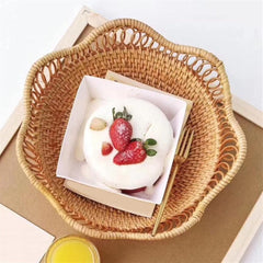 Handwoven Rattan Floral Basket
