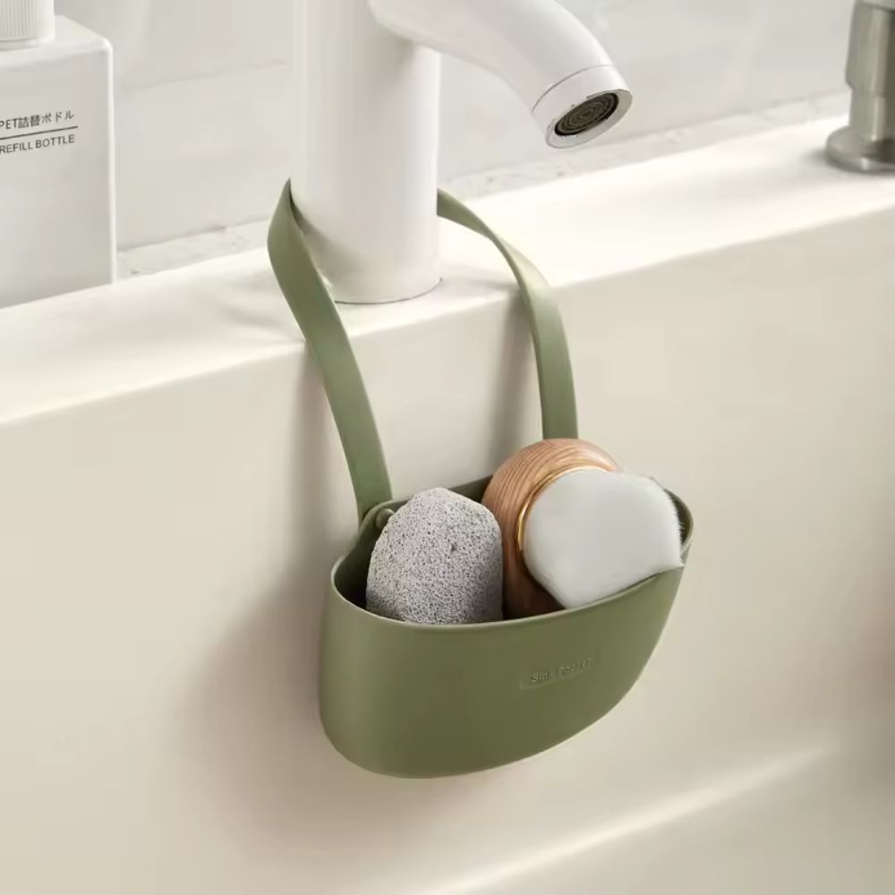Hanging Silicone Dish Drainer Organizer