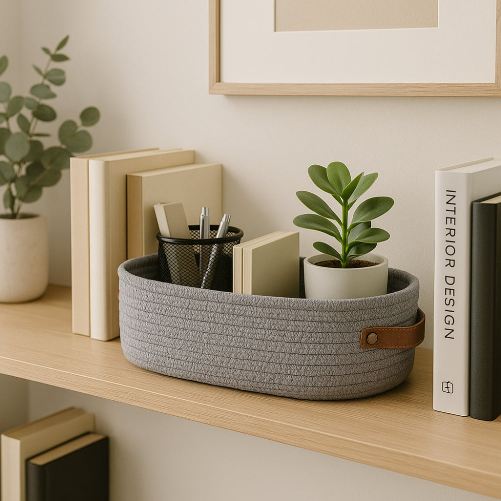 Harper Woven Storage Basket Organizer