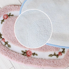 Heart Floral Tufted Bath Mat