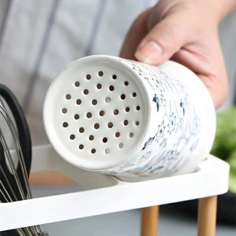 Bloomfield Ceramic Utensil Holder Crock