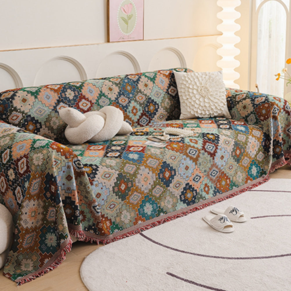 Jewel Vintage Mosaic Sofa Cover