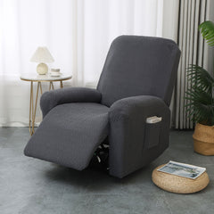 Juno Fitted Recliner Chair Cover Soft Pocket