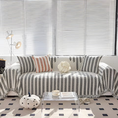 Leaf Fringed Lace Sofa Cover