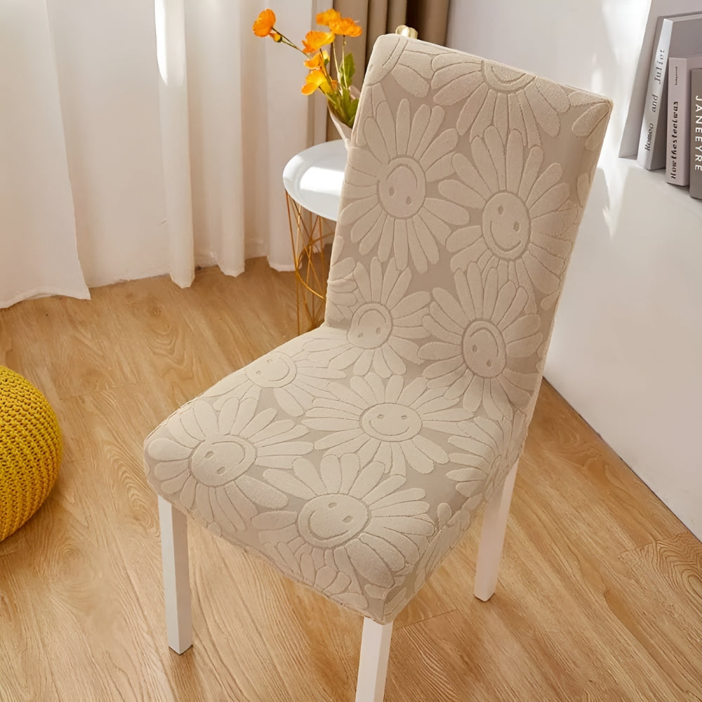 Fleur Smiley Flower Stretch Chair Cover