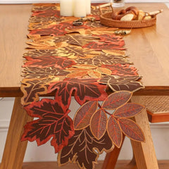 Autumn Leaves Table Runner for Dining Decor