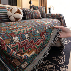 Aurora Stripes Boho Sofa Cover