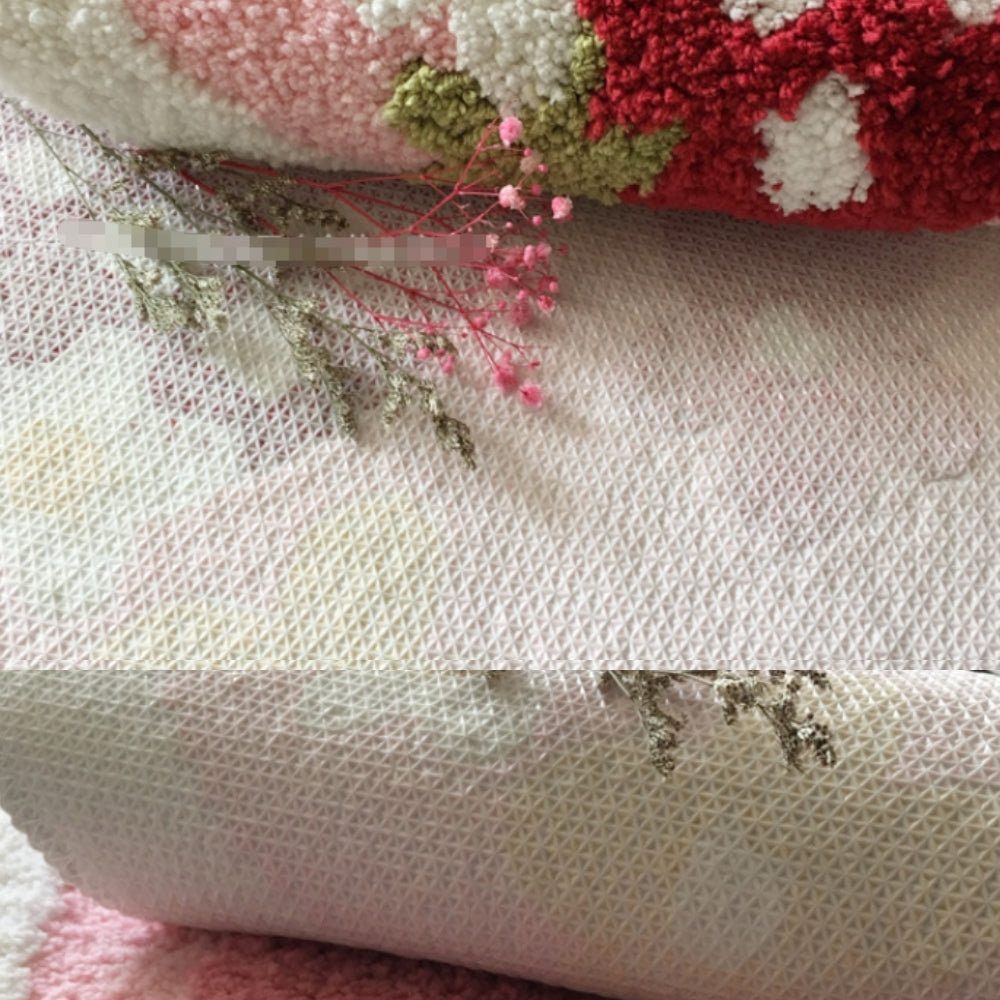 Fluffy Semicircle Non-Slip Bath Mat