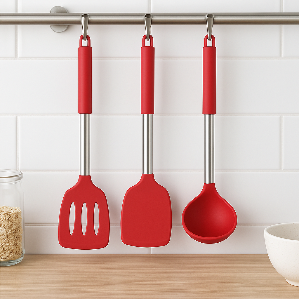 FlexiChef Silicone Kitchen Utensil Set | 3pcs